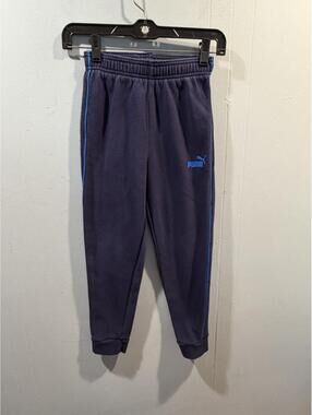 Kids Boys Puma Sweatpants Size US Small 7/8 Navy